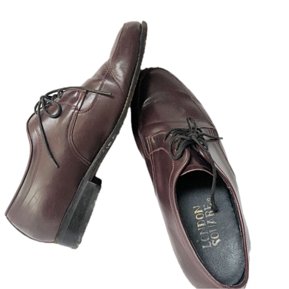LONDON SQUARE- Leather Red Brown Shoes - Picture 4 of 7